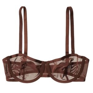 NWOT CUUP Brown Mesh Balconette 42D